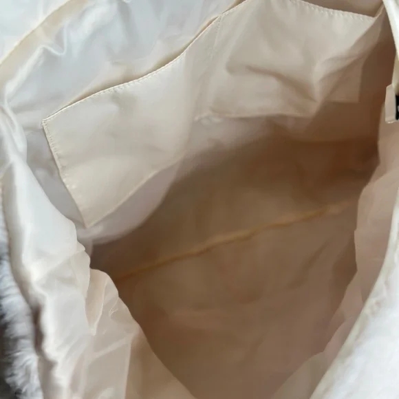 Victoria's Secret cream Tote Bag Plush Cozy Design - Picture 8 of 8